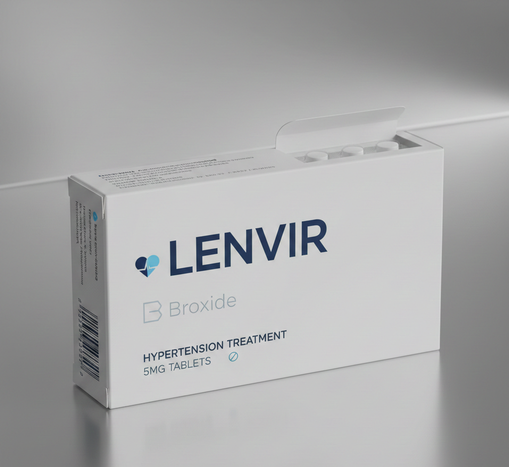 Természetes vérnyomáscsökkentő kapszulák üvegben, modern, tiszta orvosi környezetben, professzionális termékfotó stílusban